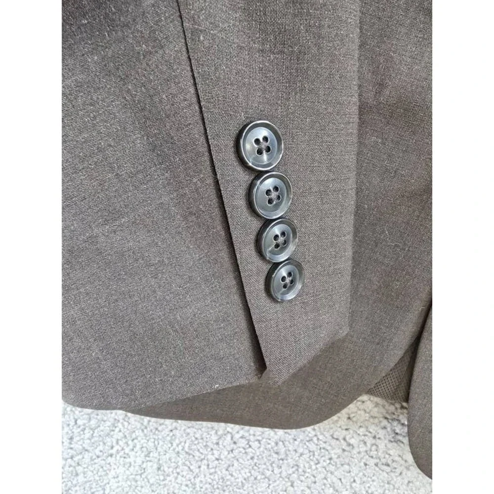 Bar III Slim-Fit Wool-Blend Suit Separate Jacket Men's 38R Brown Button Closure